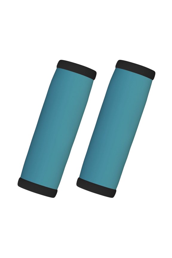 2 Pack Luggage Handle Covers And Grips Dimensions: 5.5 X 4.7 Inches Soft Padded Handle Covers Durable Luggage Handle Covers Blue Green Gradient