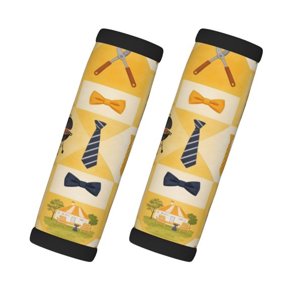 2 Pack Luggage Handle Covers And Grips Dimensions: 5.5 X 4.7 Inches Soft Padded Handle Covers Durable Luggage Handle Covers Elements Of The Father'S Day Theme (3)