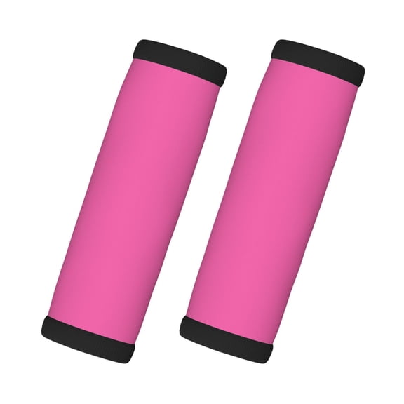 2 Pack Luggage Handle Wraps For Suitcase Comfort Soft Handle Covers Identifier Luggage Makers Covers Wraps Travel Accessories Hotpink