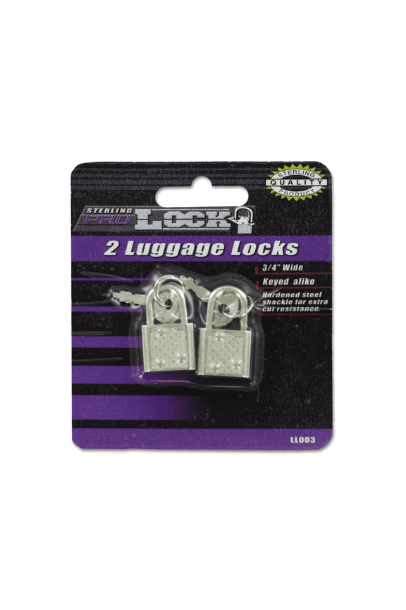 2 Pack Luggage Locks with Keys, Secure, Durable, Compact Travel Lock Set for Suitcases, Backpacks, Bags, 1.1 in x 0.2 in x 0.6 in with 0.06 in Shank, Reliable Protection for Your Valuables On the Go