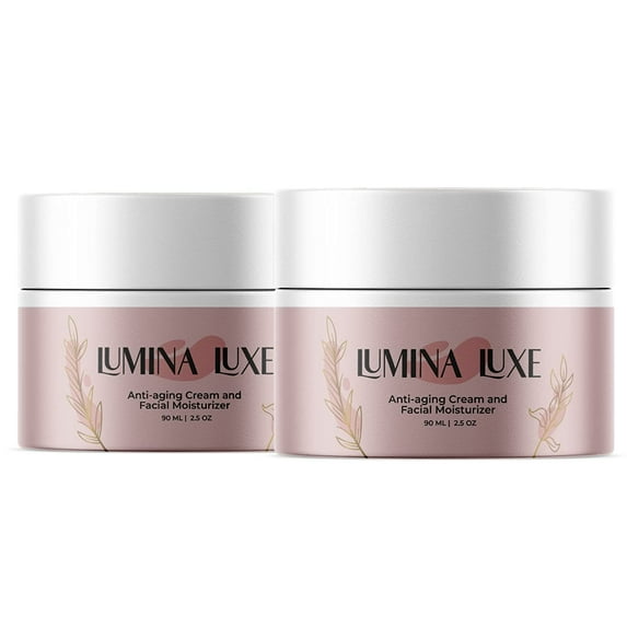 (2 Pack) Lumina Luxe - Anti-Aging Cream and Moisturizer - Ingredients for All Skin Types