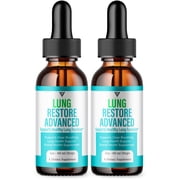 2 Pack Lung Restore Drops, LungRestore Advanced Lung Flow Support Drops 4oz