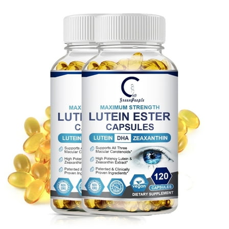 (2 Pack)Eye Vitamin & Mineral Supplement, Lutein & Zeaxanthin , 120 Capsule
