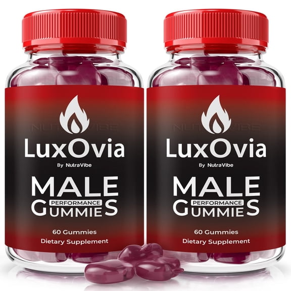 (2 Pack) LuxOvia Gummies with a Natural Daily Blend for Energy & Wellness | Great-Tasting, Easy-to-Chew Gummies (120 Gummies)