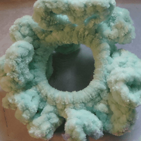 2 Pack Luxe Velvet & Crochet Scrunchies in Mint Green - Ponytail Hair Accessories by Nylo and Co.