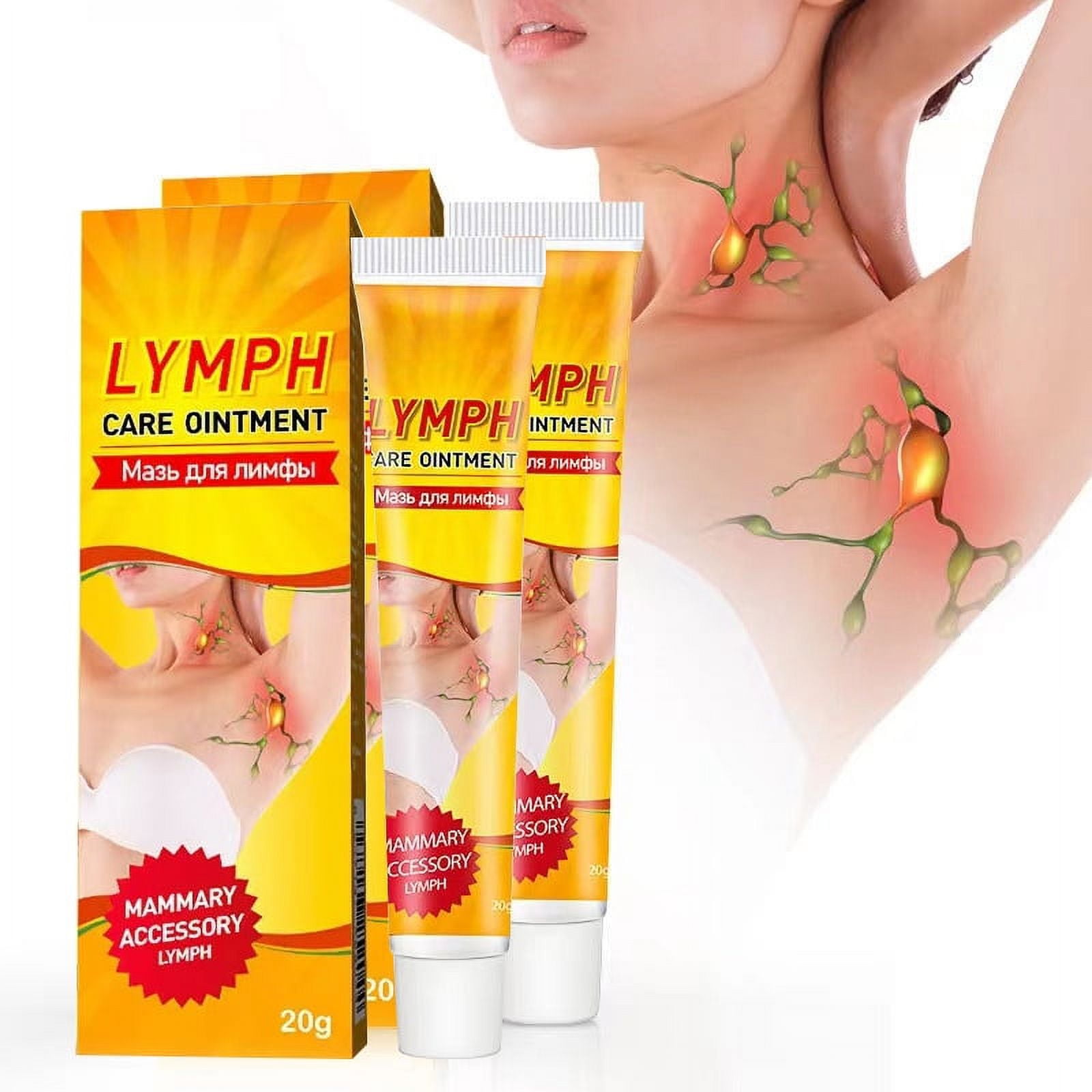 2 Pack Lymph Nodes Herbal Detox Cream, Lymph Nodes Removal Ointment
