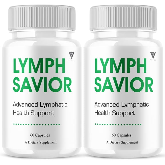 (2 Pack) Lymph Savior Lymphatic Health Support, LymphSavior Supplement (120 Capsules)