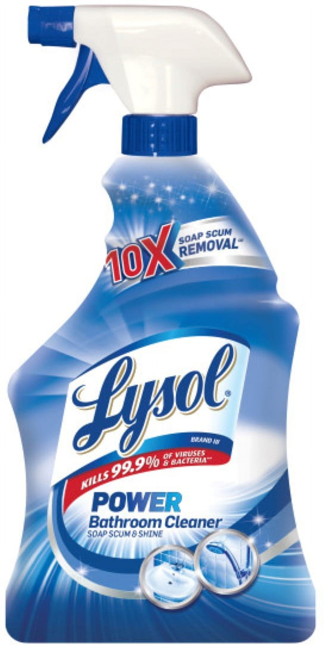 2 Pack Lysol Power Bathroom Cleaner Trigger 22 oz
