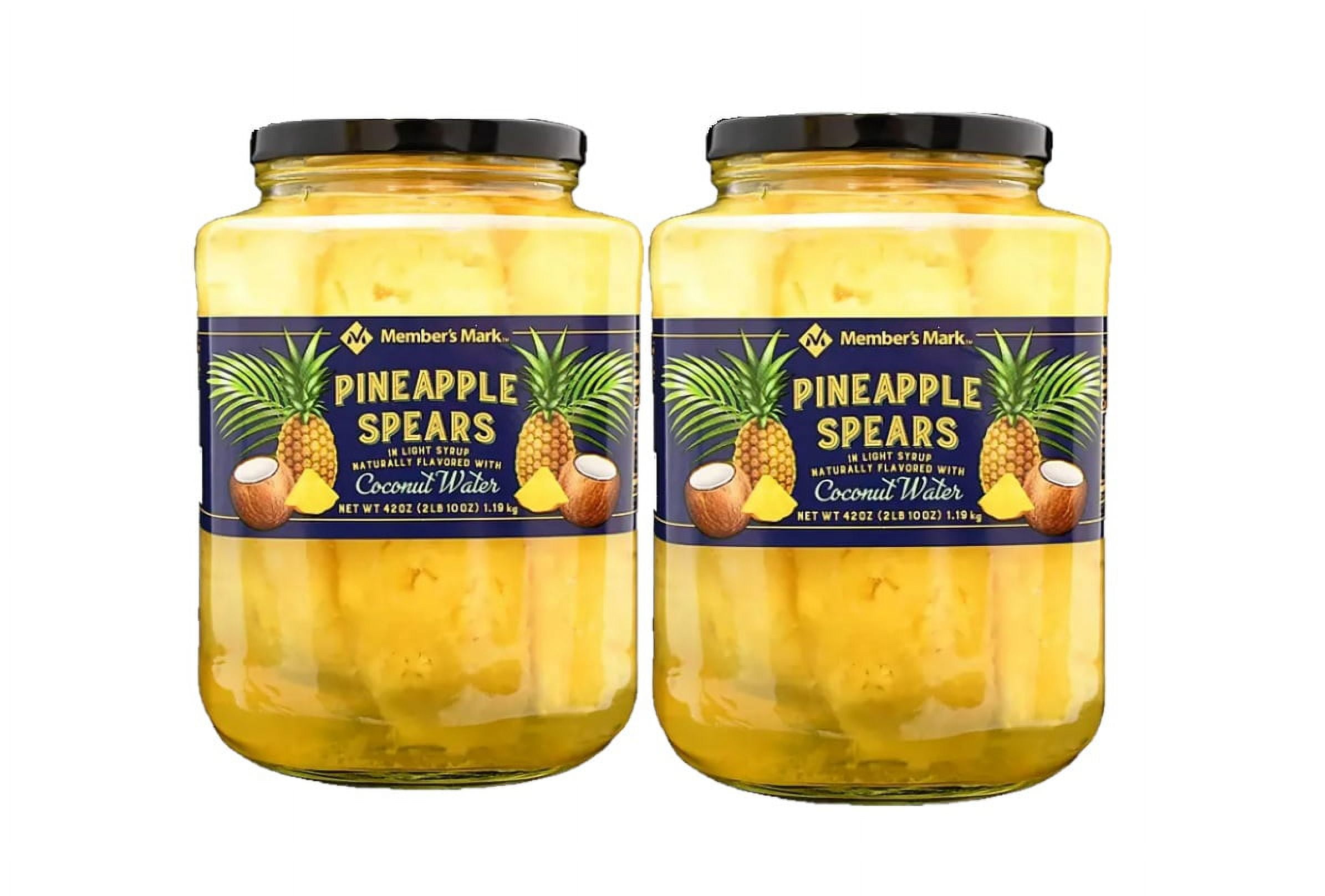 2 Pack M. M. Pineapple Spears in Coconut Water (42 oz.)