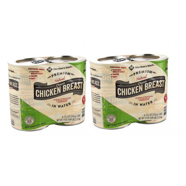 2 Pack M.M Premium Chunk Chicken Breast 98 fat free (12.5 oz, 6 ct