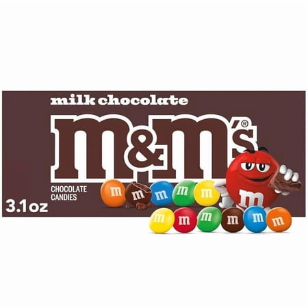 2-Pack M&M's Milk Chocolate Candy Theater Box, 3.1 oz