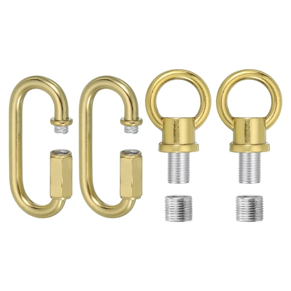 2 Pack M10 Lifting Eye Nut Kit, Bolt Screw Ring, 44 lbs Copper