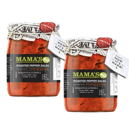 2 Pack MAMA'S MILD - ROASTED PEPPER SALSA 19oz/each