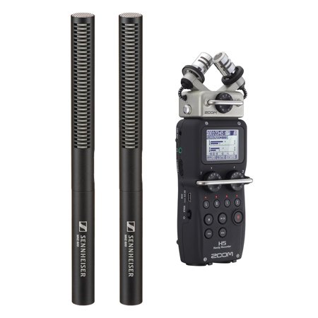 Sennheiser Sennheiser 2 Pack MKE 600 Shotgun Microphone with Zoom H6 All Black Handy Recorder