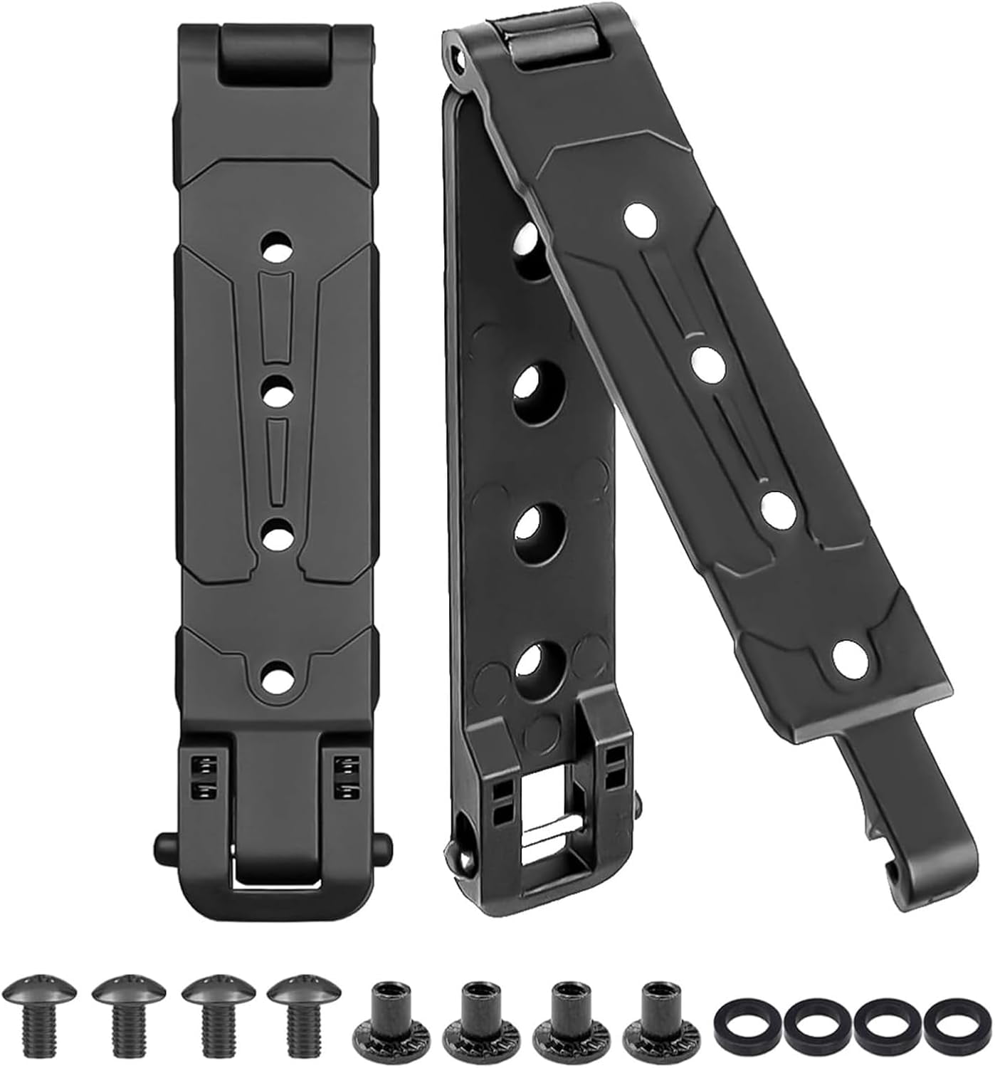 2-Pack MOLLE Attachment Clips, Heavy-Duty Nylon Gear Clip for Tactical ...