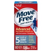 (2 Pack) Movefree Advanced Plus Msm & Vit D 80Ct