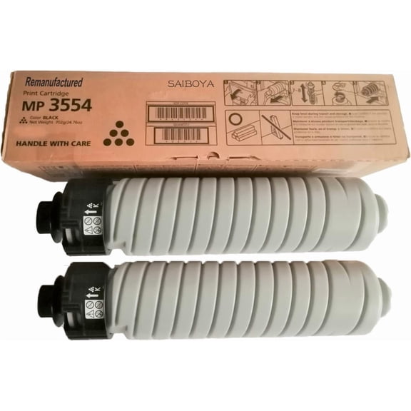 2 Pack MP3554 Black Toner Cartridge Replaces Ricoh 841999 842126 Compatible with Ricoh MP2554 MP4055 MP5054 MP5055 MP6055 IM4000 IM5000 IM6000 Multifunction Copiers