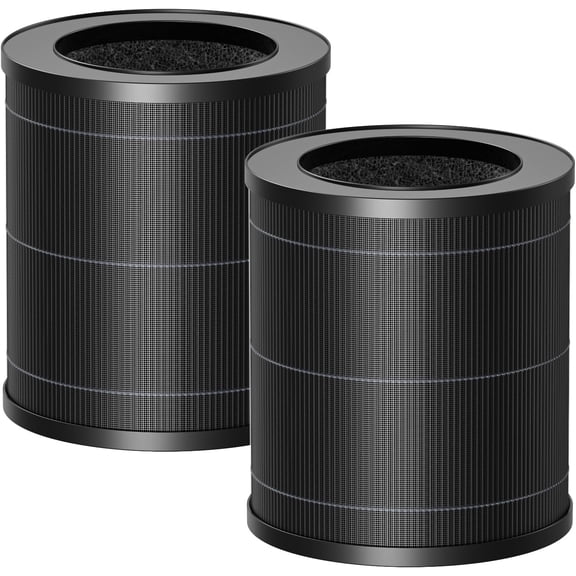 2 Pack MR2566 Filter Compatible with MERONTE & MORENTO MR2566 Air Purifier, 3-in-1 HEPA Activated Carbon Pre-Filter, Basic Version