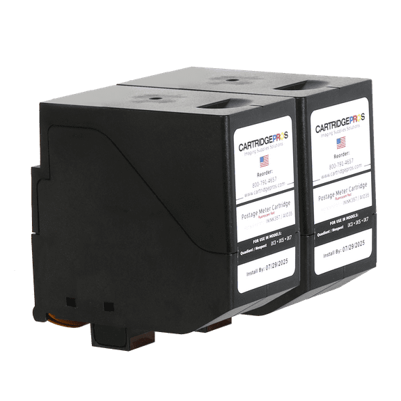 2-Pack - Made in USA IXINK357 Ink Cartridges for use in Quadient iX-3, iX-5 and iX-7 Postage Meters