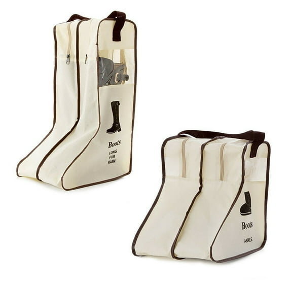 2 Pack Magik Dust-proof Non-woven Portable Tall Boots Storage/Protector Bag Cover Case