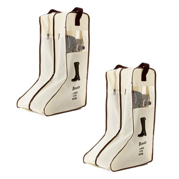 2 Pack Magik Dust-proof Non-woven Portable Tall Boots Storage/Protector Bag Cover Case