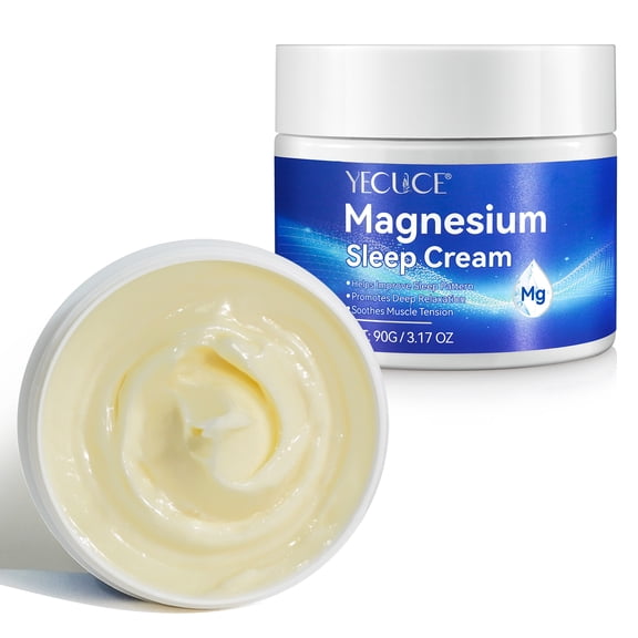 Yecuce 2-Pack Magnesium Oil Cream for Sleep, Magnesium Body Butter - for Better Sleep, Non-Greasy, for All Skin Type