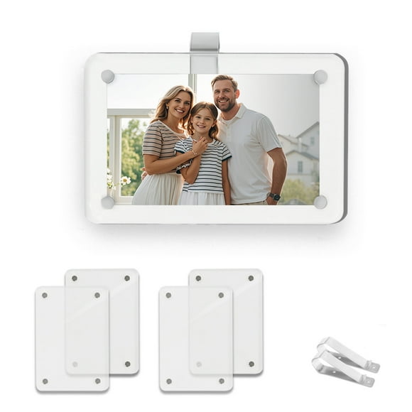 2-Pack Magnetic Car Picture Holder 2.5x3.6 Inch Acrylic Sun Visor Photo Frame