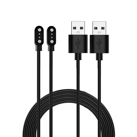 [2 Pack]Magnetic Charger Cable for WITHit 1.45-inch Smart watch,Compatible for WITHit Smartwatch Charging Replacement Accessory 1M/3.3ft - Black