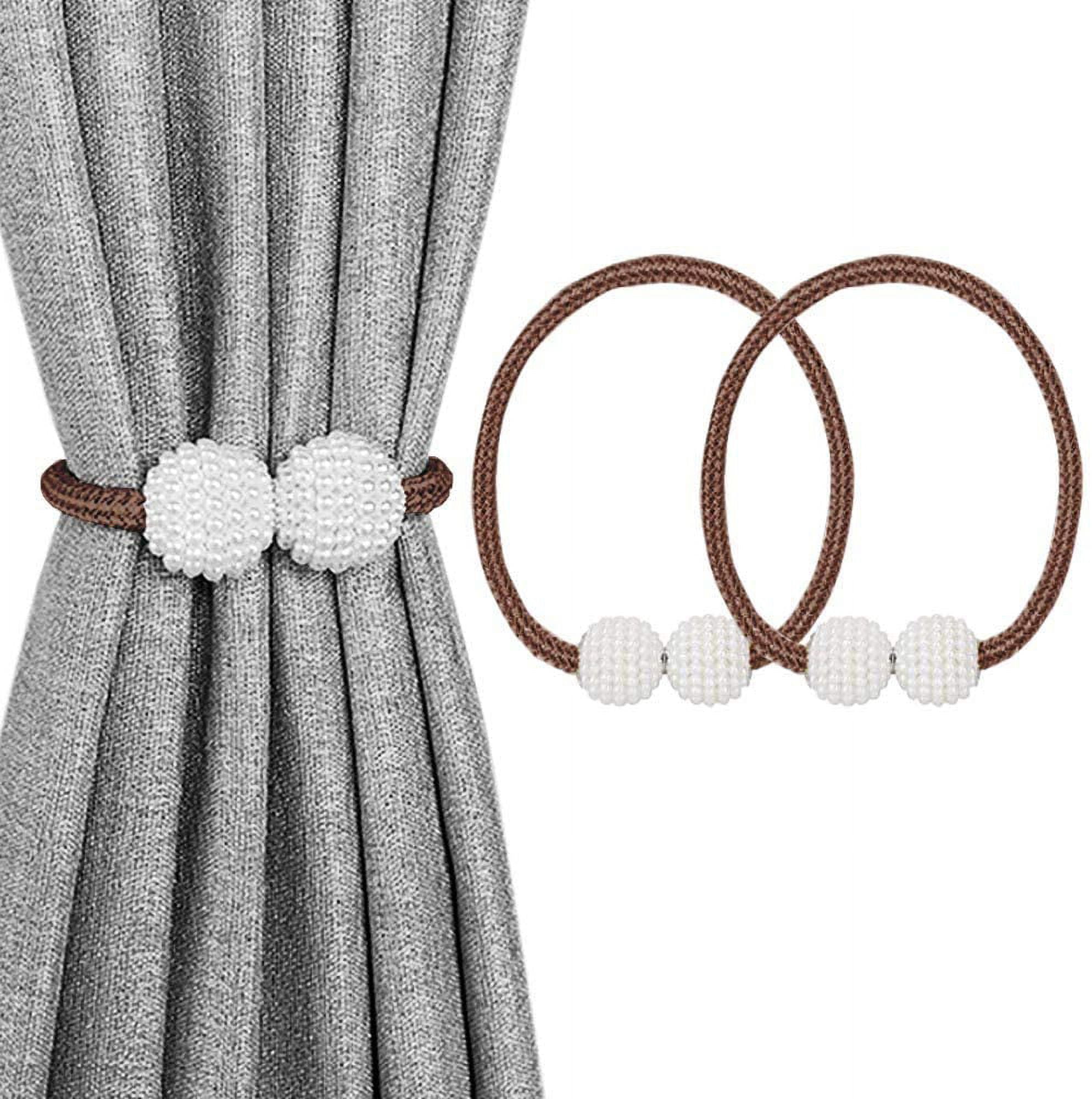 2 Pack Curtain Tiebacks, Decorative Curtain Holdbacks for