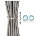 thumbnail image 1 of 2-Pack Magnetic Curtain Tiebacks with Decorative Rope for Easy Installation - Adjustable Length, No Tools Required, and Strong Hold for Thick or Sheer Curtains, 1 of 2