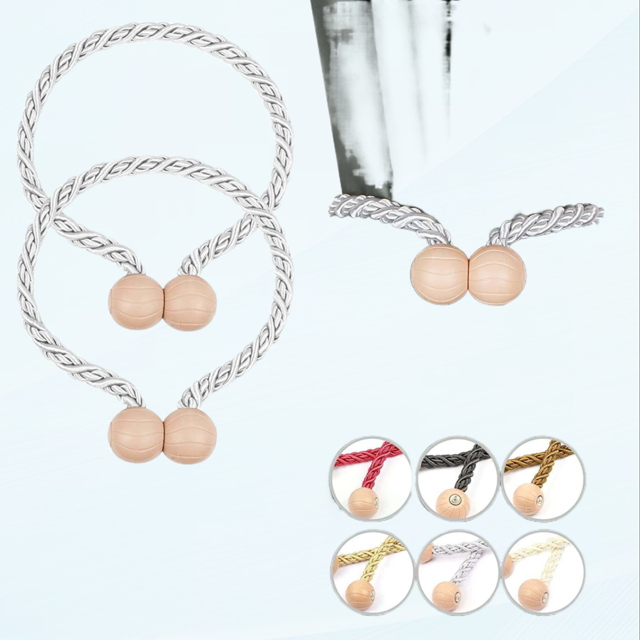 2 Pack Curtain Tiebacks for Drapes ,Outdoor Elegant Decorative