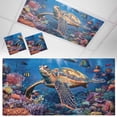 thumbnail image 1 of 2 Pack Magnetic Fluorescent Light Covers, 2x4 Ft,Ocean Tropical Animal Abstract Coral Turtle Fish Magnetic Light Covers for Ceiling Lights Classroom Office Home Decor, 1 of 9