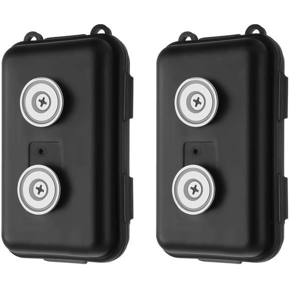 2 Pack Magnetic Key Holder Box - Waterproof & Dustproof Hide a Key Box for Car, Under Car Magnet Key Storage for Home, Outdoor Use