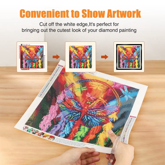 2 Pack Magnetic Painting Frames for 35x35cm Canvas, Self-Adhesive Art Frame with Hooks for , Window, Door, Black