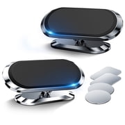 [2-Pack] Magnetic Phone Holder for Car, [Stronger 8X Magnets] Magnetic Car Phone Holder Mount 360 Rotation Dashboard Phone Holder Magnetic Car Mount for iPhone 13/12 Pro, Samsung, LG All Phones