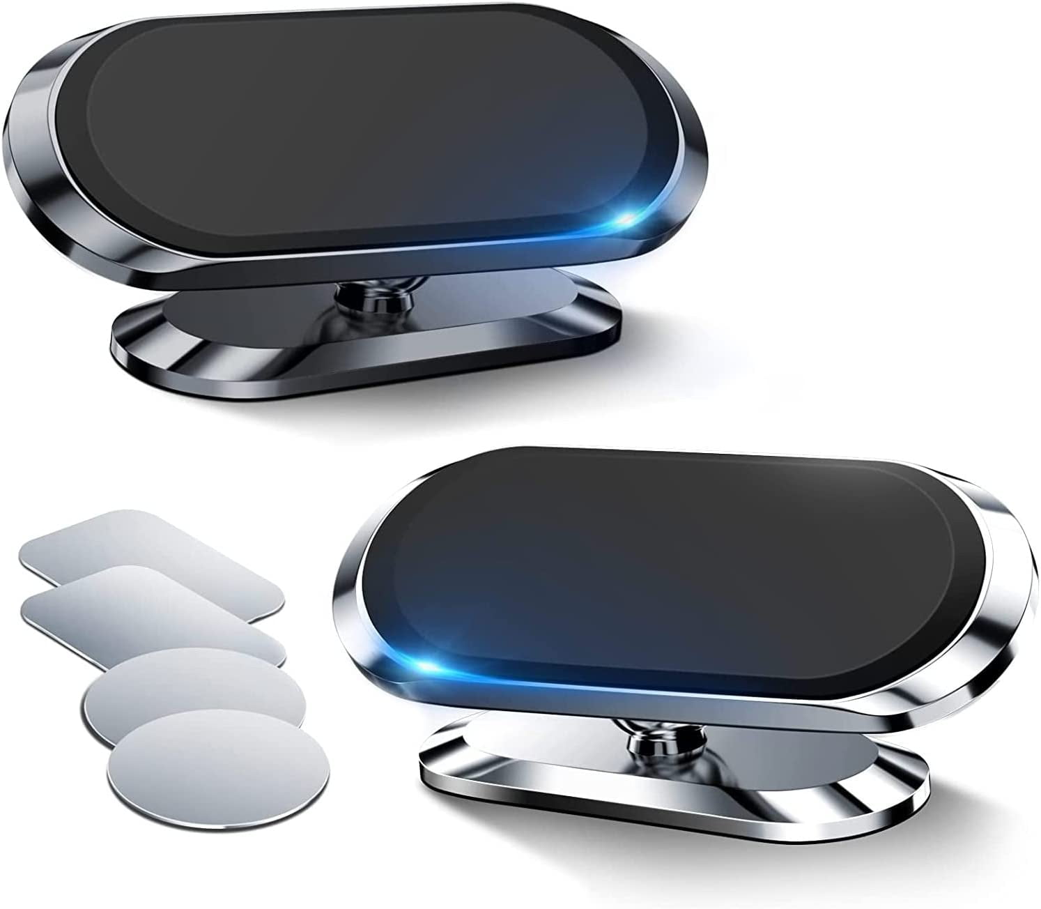 2 Pack Phone Holder for Car, Super Strong with 4 Metal