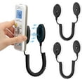 thumbnail image 1 of 2-Pack Magnetic Remote Control Holders with Spring Ropes - Safely Secure Remotes & Small Items, Wall-Mount with Adhesive, Anti-Loss, Rapid Adsorption, Extendable Spring (Black 43 inch, 2 Pack), 1 of 4