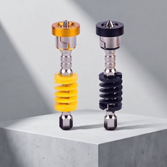 2 Pack Magnetic Spring Loaded Screwdriver Bit Quickly Release Spring Mechanism For Electric Drills Power Tool