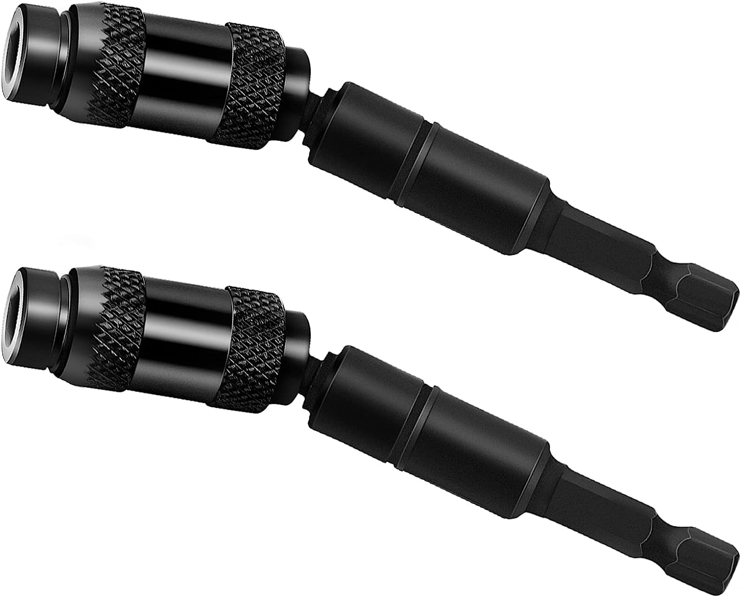 2 Pack Swiveling Bit Tip Holder, 1/4" Pivot Drill Bit Holder