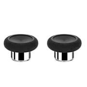 QXWPBV Magnetic Replacement Thumbsticks for Xbox Elite Series 2 Controller, Short Concave, Model 1797, Black and Silver, 2 Pack