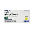 thumbnail image 1 of Major Allergy Tablets, Chlorpheniramine Maleate 4 mg, Antihistamine for Sneezing, Runny Nose, Itchy Eyes & Throat, 100 Tablets (2 Pack), 1 of 2