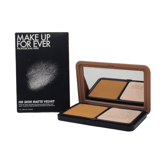 2 Pack Make Up For Ever HD Skin Matte Velvet Blurring Powder Foundation 3Y40 Warm Amber