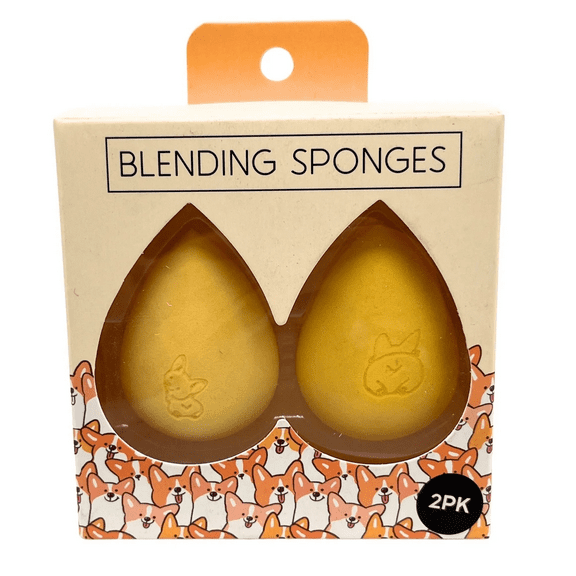 2 Pack Makeup Blender Sponges, Latex Free, Ultra Soft Beauty Tools for Flawless Foundation, Concealer, Powder Application, Teardrop Shape for Precision Blending, Reusable, Washable, Yellow