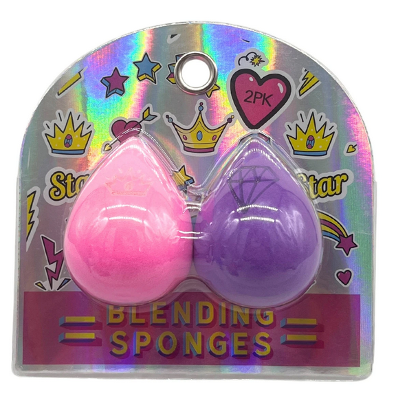 2 Pack Makeup Blender Sponges, Ultra Soft Beauty Blending Sponge for Liquid, Cream, Powder, Precision Tip for Contouring, Rounded Base for Flawless Finish, Streak Free Makeup, Reusable