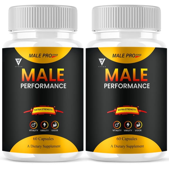 (2 Pack) Male Pro Edge Male Capsules, MalePro Edge Supplement (120 Capsules)