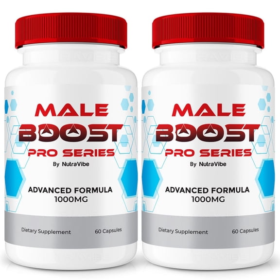 (2 Pack) MaleBoost Pro Series – Original MaleBoost Capsules with a Natural Daily Blend for Wellness |Clean, Gentle, Easy-to-Swallow Pills (120 Capsules)