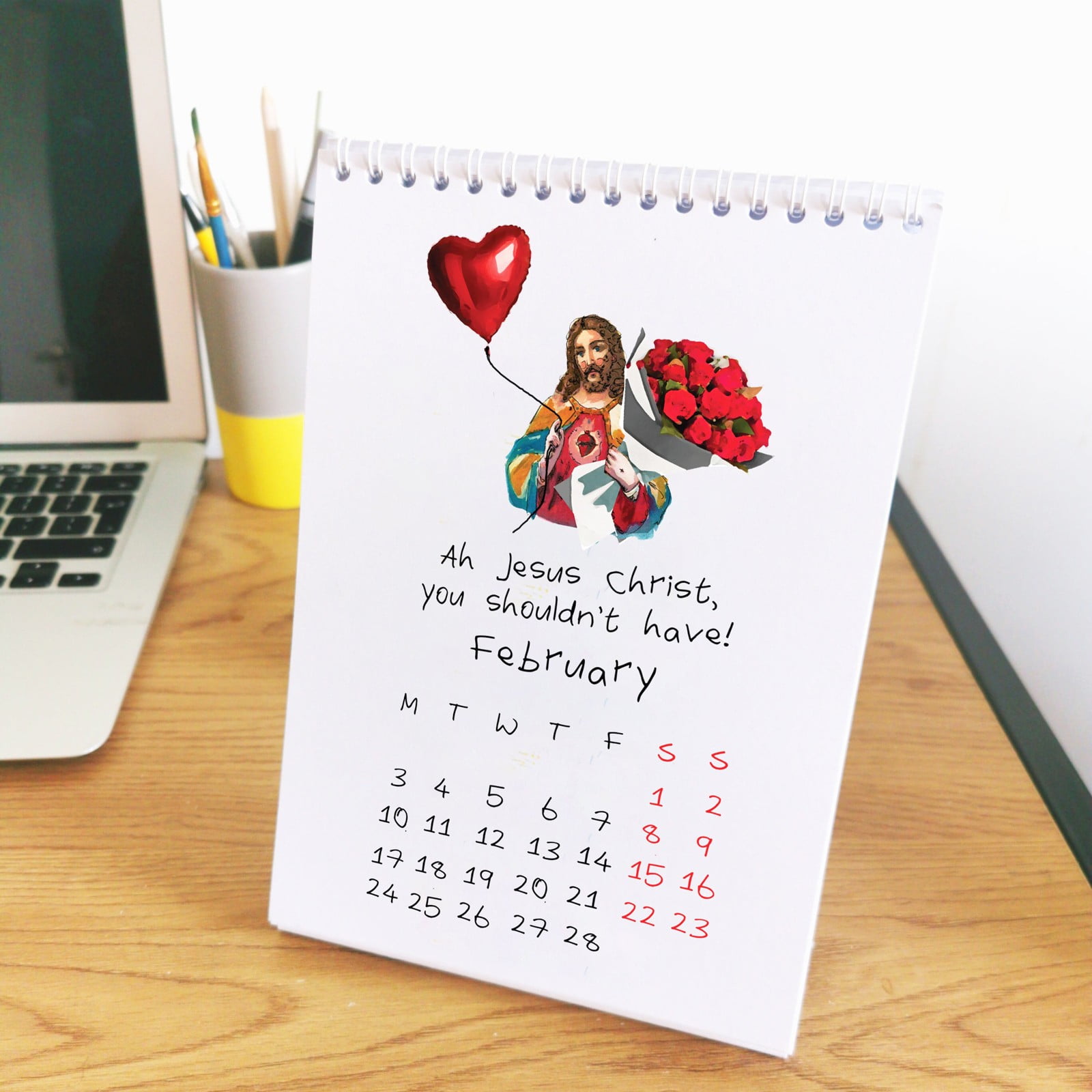 2 Pack by Malibure Calendar,2025 Calendar Inspirational Paintings