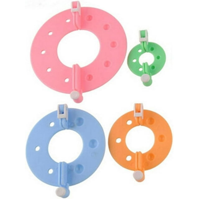 2 Pack by Malibure Needle and Thread Kit,Pompoms Maker 4 Sizes Pompoms