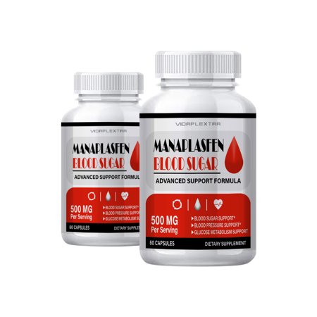 (2 Pack) Manaplasfen - Manaplasfen Blood Sugar Advanced Support Formula