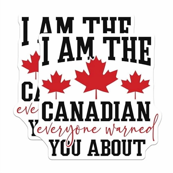 (2 Pack) Maple Leaf Decor Magnet - 5" On Longest Side - Sticks to Smooth Flat Surfaces - Made in USA - MAG10195